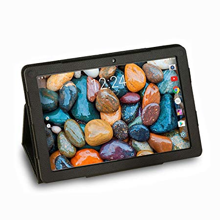 Winnovo VTab Tablet 10.1 Inch Android WiFi 2GB RAM - 16GB ROM Quad Core GPS 1280x800 IPS Touchscreen 2MP 5MP Camera 6600mAh Battery Google Certified (Grey)