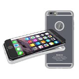 MobilePal Qi Wireless Charging Receiver Case for 55 iPhone 66s Plus with 1A Output and Tempered-Glass Screen Protector Space Gray