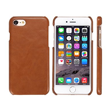 Aceabove [Slim] Snug-Fit Protective Leather Cover Case [Low Profile][Minimalistic] Ultra-Thin Case (Brown)