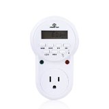 Wentop 7 Day Digital Programmable Timer Socket Plug Wall Home Plug-in Switch Energy-saving Manual Has Been Updated Easier to Setting