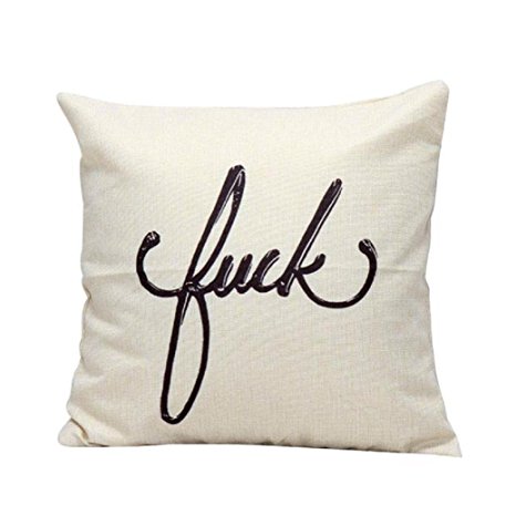 TIFENNY Letters Sofa Bed Home Decoration Festival Pillow Case Cushion Cover