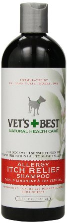 Vets Best Allergy Itch Relief Dog Shampoo 16 Ounces