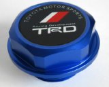 Amooca For Toyota Accessories TRD Billet Screw-on Aluminum Engine Oil Filler Cap Fuel Filler Tank Cover JDM Oil Cap blue