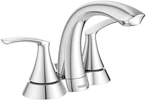 Moen Darcy Chrome Two Handle Lavatory Faucet 4 in.