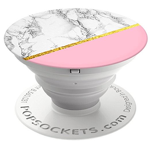 PopSockets Expanding Grip Case with Stand for Smartphones and Tablets - Marble Chic