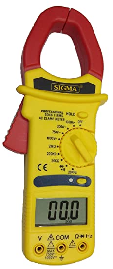 Sigma Instruments Digital AC Clamp Meter SIGMA 6046 TRMS, 1000 Amp AC - With Calibration Certificate