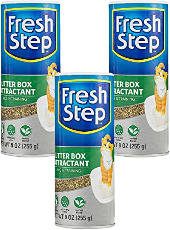 Fresh Step Litter Box Attractant Powder to Aid in Training, 9 Ounces | All Natural Training Aid for Cats and Kittens