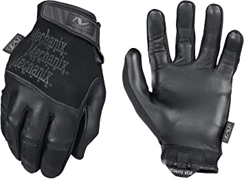 Mechanix Recon Black Gloves, Medium