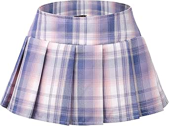 Avidlove Lingerie for Women Role Play Costume Mini Plaid Skirt Schoolgirl Outfits