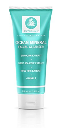 OZNaturals Facial Cleanser - This Natural Face Wash Is A Superior Cleanser That Deep Cleans & Unclogs Pores With Ocean Minerals, Vitamin E and Rose Hip Oil For That Healthy, Youthful Glow!