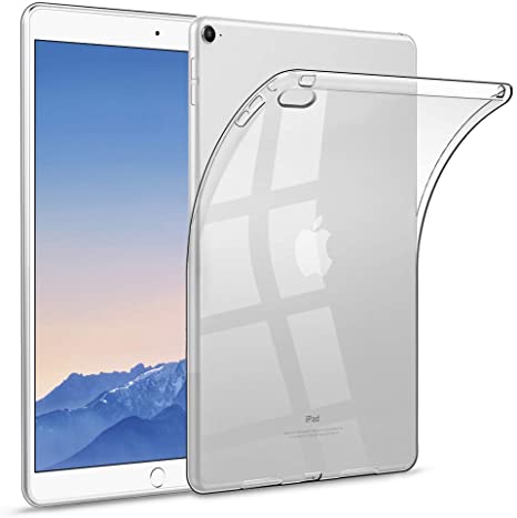 HBorna Clear Soft Case for iPad Air 2 9.7" 2014 Release, Ultra Slim Transparent Silicone Back Cover for iPad Air 2nd generation