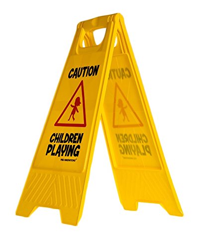Children Playing Safety Street Sign (Double-Sided) - "Caution, Children Playing"