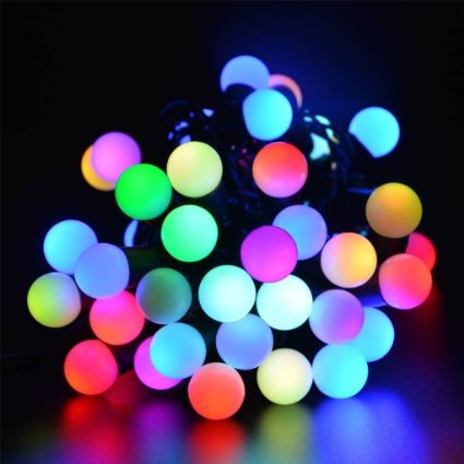 LED Ball String Lights, OFTEN® 5M 50 LEDs Waterproof Globe Starry Fairy String Lights for Outdoor Indoor Garden Yard Home Christmas Holiday Wedding Club Party Halloween(Multi-Color Flash Changing)