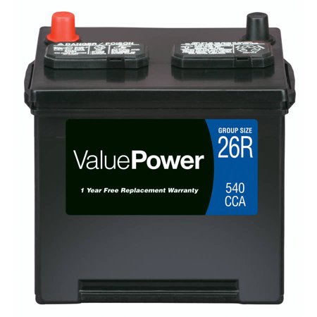 ValuePower Lead Acid Automotive Battery, Group 26R