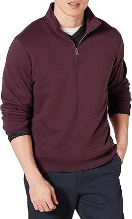 Amazon Essentials Men's Long-Sleeve Quarter-Zip Fleece Sweatshirt