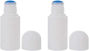 4 Pcs 50ml Empty Liquid Bottles Sponge Head Plastic Applicator Bottles Press Out Type Skin Care Bottles Deodorant Bottles Refillable Makeup Cosmetic Storage Containers