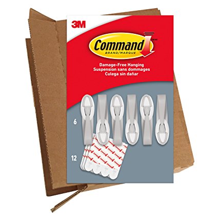 Command 6 Cord Bundlers, GP304-6NA, 6 Bundlers and 12 Strips in easy to open packaging, White