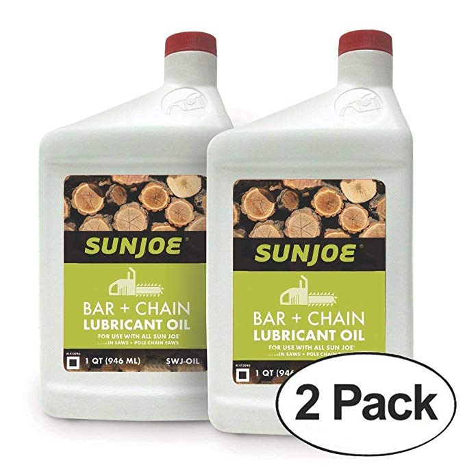 Sun Joe SWJ-Oil Chain Saw Bar Chain and Sprocket Oil, 1-Quart - 2 Pack