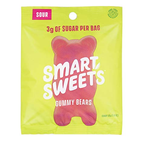 SmartSweets Low Sugar Gummy Bears Candy (Seriously Sour)