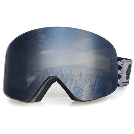 Snowledge Ski Snowboard Goggles Magnet Dual Layers Lens Snow Goggles for Men & Women