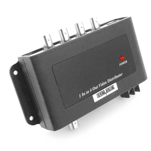 1 In/4 Out Video Distribution Amplifier 1 Input to 4 Output Video BNC Splitter