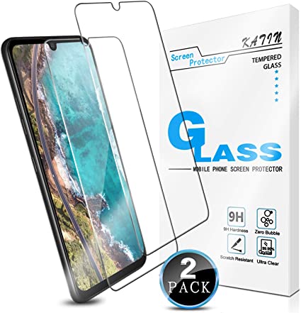 KATIN LG G8X ThinQ Screen Protector - [2-Pack] for LG G8X ThinQ Tempered Glass No-Bubble, 9H Hardness, Easy to Install