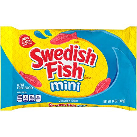 Swedish Fish Mini Soft & Chewy Candy (Original, 14-Ounce Bag)