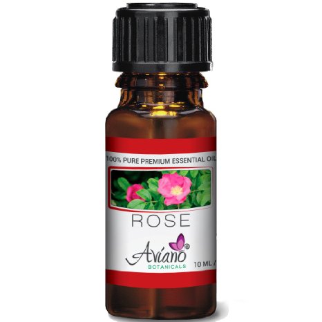 100 Pure Rose Essential Oil From France - Ultra Premium Undiluted Rose Oil By Aviano Botanicals - 10ml