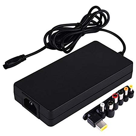 SilverStone Technology Tek Slim AC to DC 120 Watt Adapter for Laptop & Small Form Factor PCswith Multiple Tips Power Supply SST-AD120-T