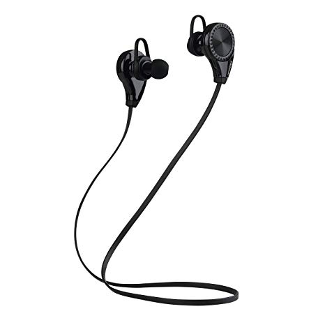 Intcrown S960 Bluetooth Headphones Wireless Sport with Microphone (Black)