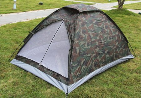 LifeVC Ultralight Camping Tent for 2 Person With Carry BagPortable Outdoor Hiking Backpacking Tent LightweightColorCamouflage
