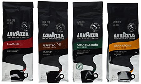 Lavazza Drip Coffee Sampler Pack- 4/12 Ounce Bags