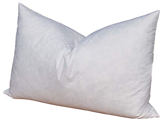 Pillowflex 95% Feather 5% Down Pillow Form Insert Stuffers Throw sham Covers Cushions (12 Inch 18 Inch)