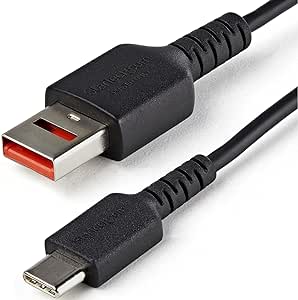 StarTech.com 1m USB-Datenblocker Kabel - USB-A auf USB-C Sicheres Ladekabel - keine Datenübertragung/Power-Only-Kabel für Handy/Tablet - Datenblockierung USB Kabel (USBSCHAC1M)