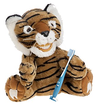 StarSmilez Kids Tooth Brushing Buddy- Lil Plush Tiger