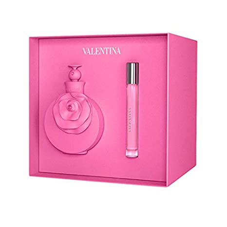 Valentino Valentina Pink Women 2 Piece Hard Box Set (2.7 Ounce Eau De Parfum spray/ 10ML spray), Combo 1