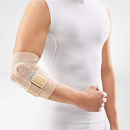 Bauerfeind - EpiTrain - Elbow Support - Breathable Knit Elbow Brace Targeted Compression for Chronic Elbow Pain, Supports Forearm Tendons & Muscles, Golfer's or Tennis Elbow Relief