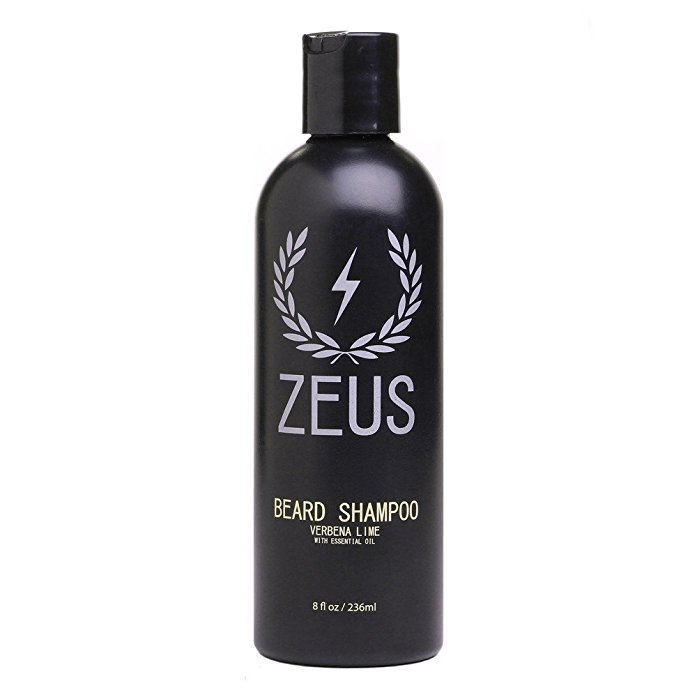 Zeus Beard Shampoo and Wash for Men - Verbena Lime Scent - 8oz - Beard Wash with Natural Ingredients