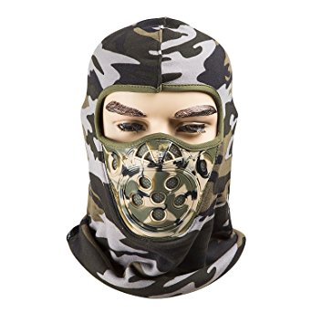 Fleece Lined Balaclava ,Beathable Winter Windproof Ski Face Mask, Tactical Hat and Neckwarmer for Winter Sports by REDESS