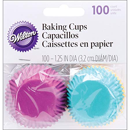 Wilton Assorted Jewel Mini Cups, 100 Count