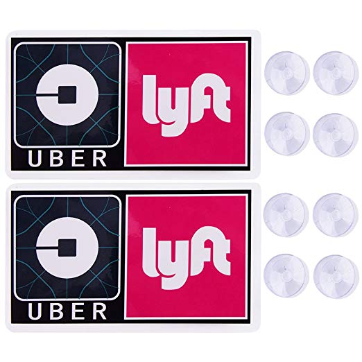 Uber Lyft Tips2 UBER Lyft REMOVABLE DECAL SIGN PLACARD