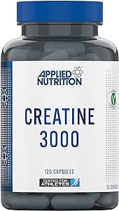 Applied Nutrition Creatine 3000 - Creatine Monohydrate Capsules 3000mg Per Serving, High Strength Supplement, Increases Physical Performance (120 Capsules - 30 Servings) (New)