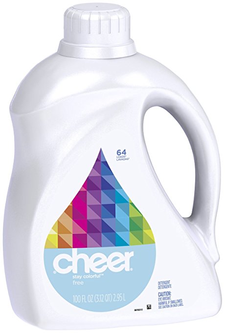 Cheer Liquid Detergent - 100 oz - Free & Gentle - 2 pk