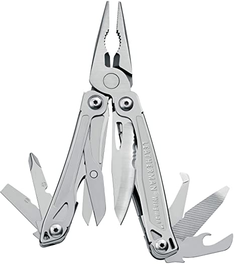 LEATHERMAN, Wingman Multitool with Spring-Action Pliers and Scissors, Built in the USA, Stainless Steel with Nylon Sheath