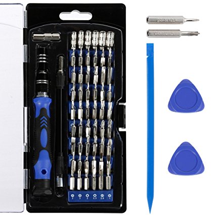 Vastar AC222 Precision Screwdriver Set, 63 in 1 with 56 Magnetic Screwdriver Bits, Repair Tool Kit for iPhone 7/ 7 Plus, Smartphones, Tablet, PC, Macbook, Clock and More