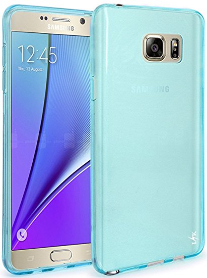 Note 5 Case, LK Ultra [Slim Thin] Scratch Resistant TPU Gel Rubber Soft Skin Silicone Protective Case Cover for Samsung Galaxy Note 5 (Mint)