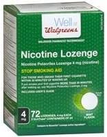 Walgreens Nicotine Lozenge, 4mg, Mint, 72 ea