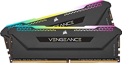 Corsair Vengeance RGB PRO SL 32GB (2 x 16GB) DDR4 3600MHz C18, Illuminated Desktop Memory Kit (10 Individually Addressable RGB LEDs, Wide Compatibility, Optimised for Bandwidth & Response Times) Black