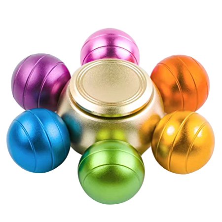Alamana Tri-Spinner Hand Spinner Rainbow Balls Multi-Color EDC Focus Toys