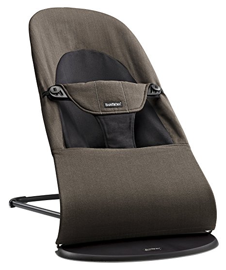 BABYBJORN Bouncer Balance Soft - Black/Brown, Organic Cotton